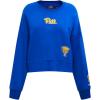 Womens College Wingspan Brushed Back French Terry Crewneck Sweatshirt(Royal Blue)