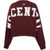 Womens College Wingspan Brushed Back French Terry Crewneck Sweatshirt(Wine)