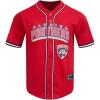 Mens NHL Mesh Button Down Top(Red)