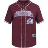 Mens NHL Mesh Button Down Top(Wine)