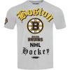 Pro Standard Mens NHL Old English Cotton Short Sleeve Tee(Heather Grey)