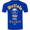 Pro Standard Mens NHL Old English Cotton Short Sleeve Tee(Royal Blue)