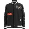 Pro Standard Mens NHL Old English Varsity Jacket(Black)
