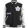 Pro Standard Mens NHL Old English Varsity Jacket(Black/White)