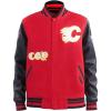 Pro Standard Mens NHL Old English Varsity Jacket(Red/Black)