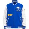 Pro Standard Mens NHL Old English Varsity Jacket(Royal Blue/White)
