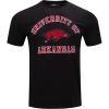 Pro Standard Men’s University of Arkansas Classic Chenille Short Sleeve Tee Black L