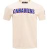 Pro Standard NHL Mens Mens NHL Classic Chenille Cotton Short Sleeve Tee(Eggshell)