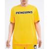 Pro Standard NHL Mens Mens NHL Classic Chenille Cotton Short Sleeve Tee(Yellow)