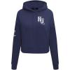 Pro Standard WOMENS COLLEGE HOWARD UNIVERSITY COLLEGE CLASSIC ESSENTIALS CROPPED PULLOVER HOODIE MIDNIGHT NAVY XL