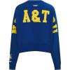 Womens College Wingspan Brushed Back French Terry Crewneck Sweatshirt(Dodger Blue)