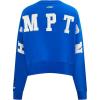 Womens College Wingspan Brushed Back French Terry Crewneck Sweatshirt(Royal Blue)