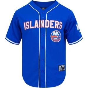 Mens NHL Mesh Button Down Top(Royal Blue)