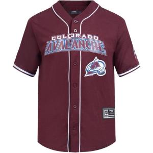 Mens NHL Mesh Button Down Top(Wine)