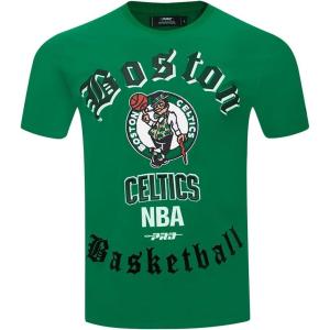 Pro Standard Mens NBA Old English Short Sleeve Tee(Kelly Green)