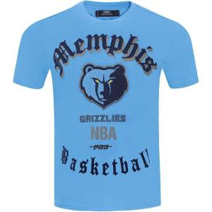 Pro Standard Mens NBA Old English Short Sleeve Tee(University Blue)