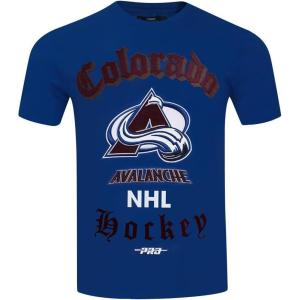 Pro Standard Mens NHL Old English Cotton Short Sleeve Tee(Dodger Blue)