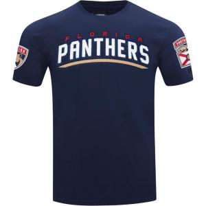 Pro Standard NHL Mens Mens NHL Classic Chenille Cotton Short Sleeve Tee(Midnight Navy)