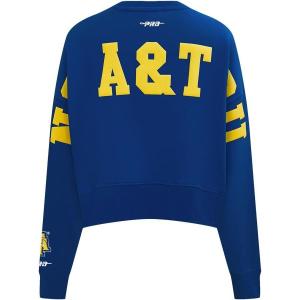 Womens College Wingspan Brushed Back French Terry Crewneck Sweatshirt(Dodger Blue)