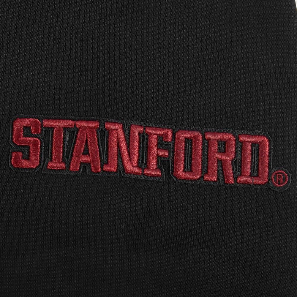 image:imageMens College Stanford University College Classic Chenille Pull Over Hoodie Black XL