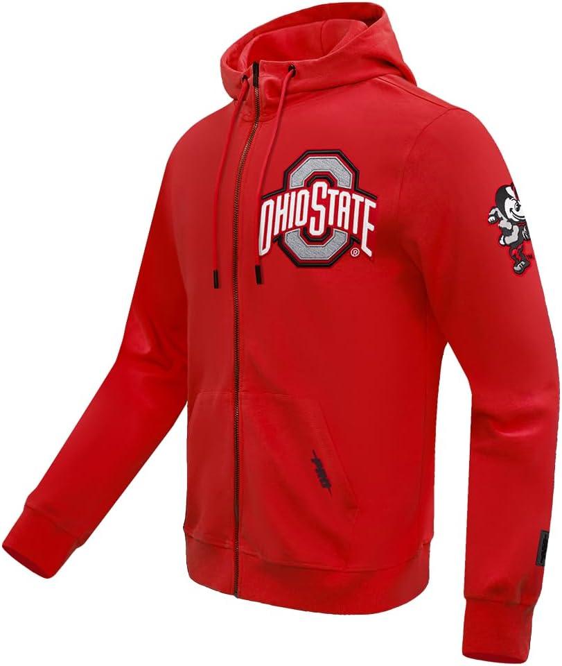 image:imagePro Standard Mens College Classic Chenille Full Zip HoodieRed