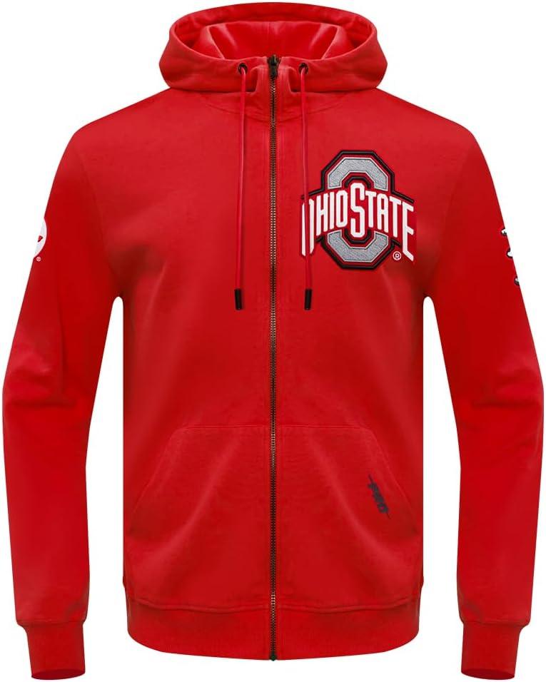 image:imagePro Standard Mens College Classic Chenille Full Zip HoodieRed