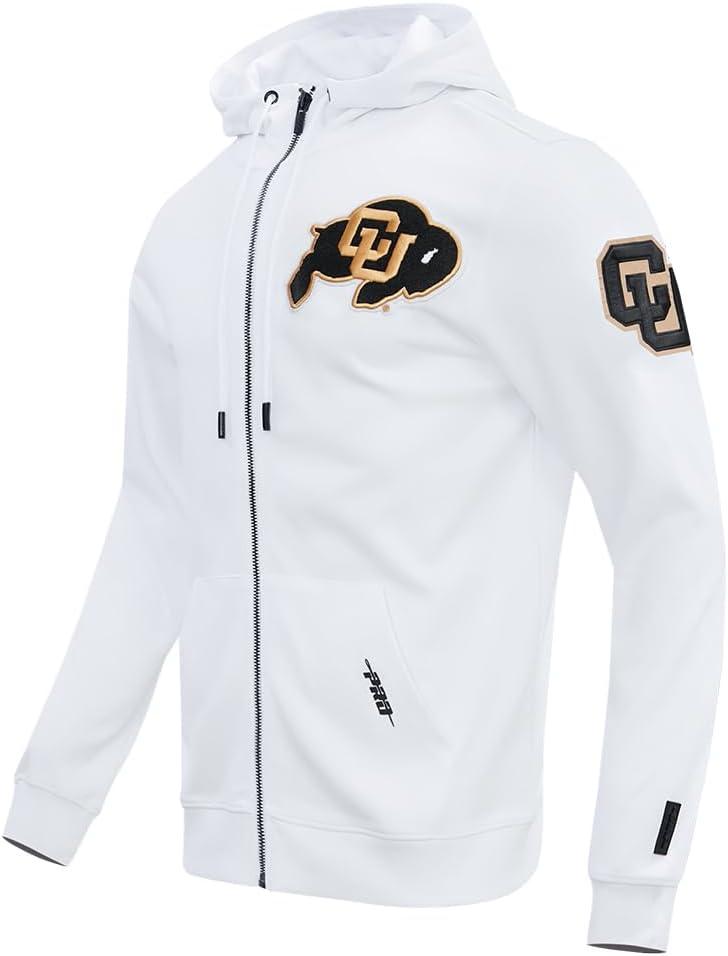 image:imagePro Standard Mens College Classic Chenille Full Zip HoodieWhite