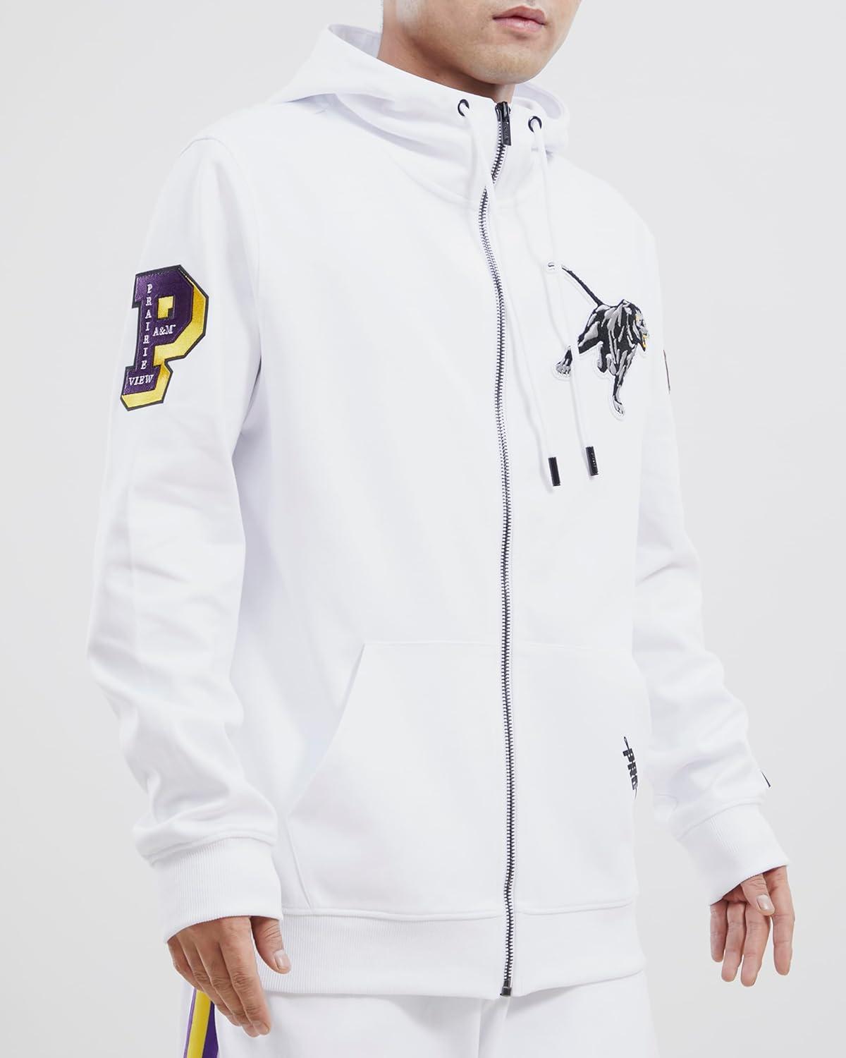 image:imagePro Standard Mens College Classic Chenille Full Zip HoodieWhite