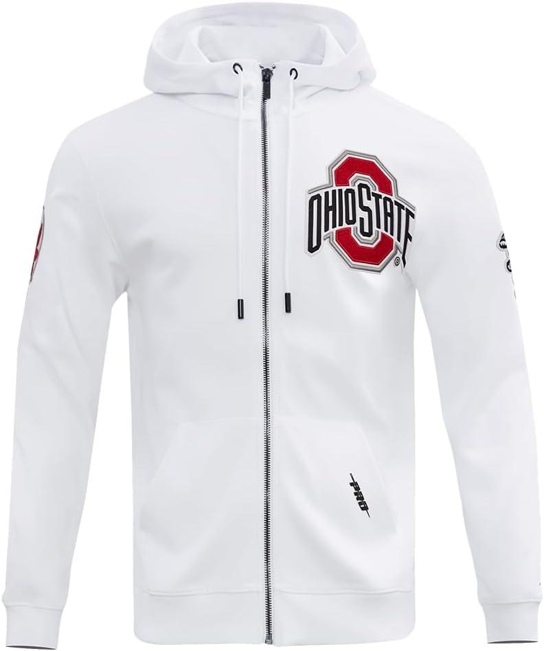 image:imagePro Standard Mens College Classic Chenille Full Zip HoodieWhite