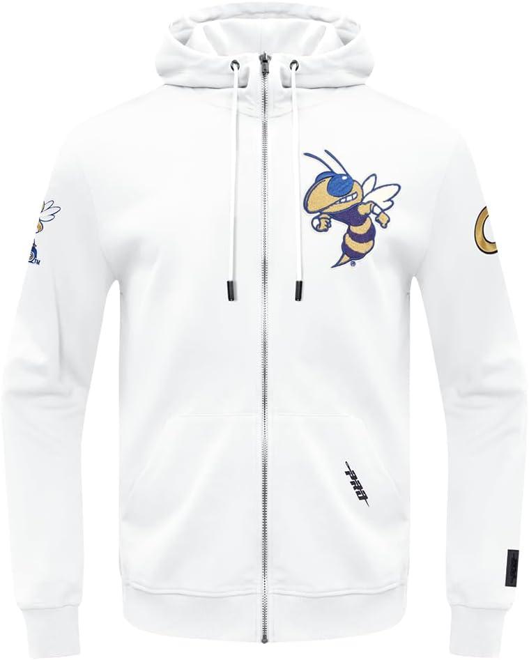 image:imagePro Standard Mens College Classic Chenille Full Zip HoodieWhite