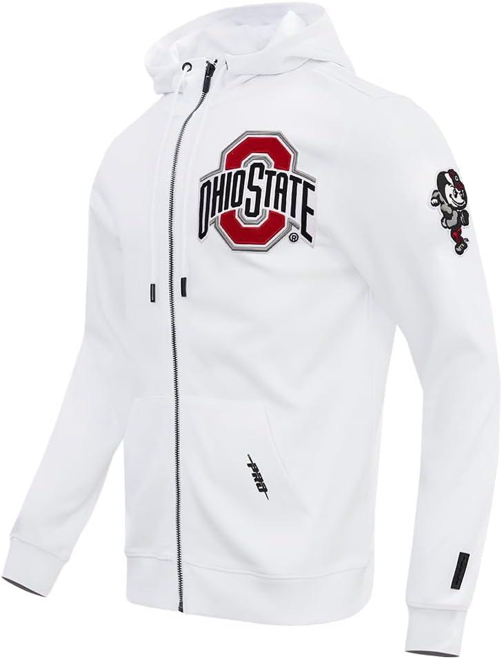 image:imagePro Standard Mens College Classic Chenille Full Zip HoodieWhite