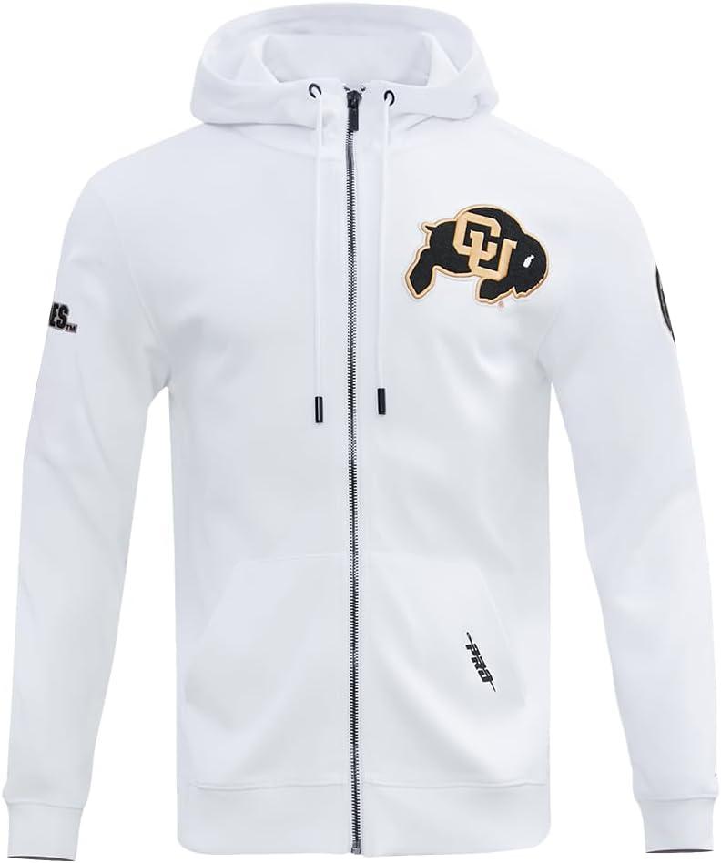 image:imagePro Standard Mens College Classic Chenille Full Zip HoodieWhite