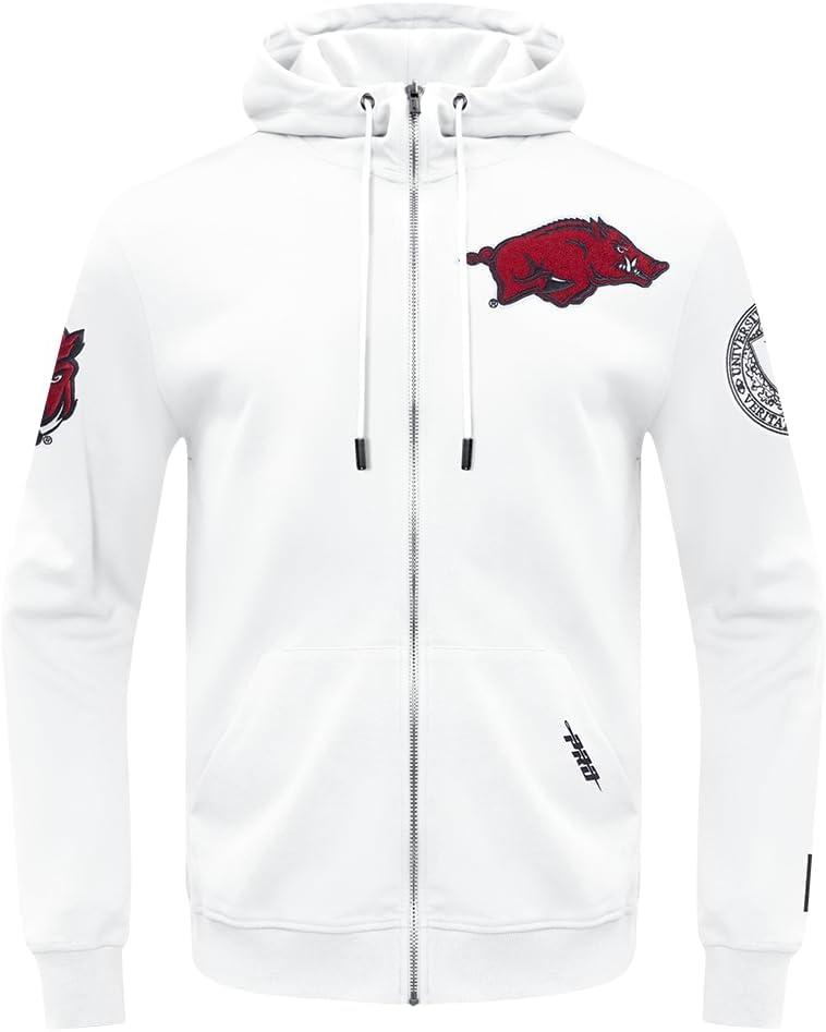image:imagePro Standard Mens College Classic Chenille Full Zip HoodieWhite