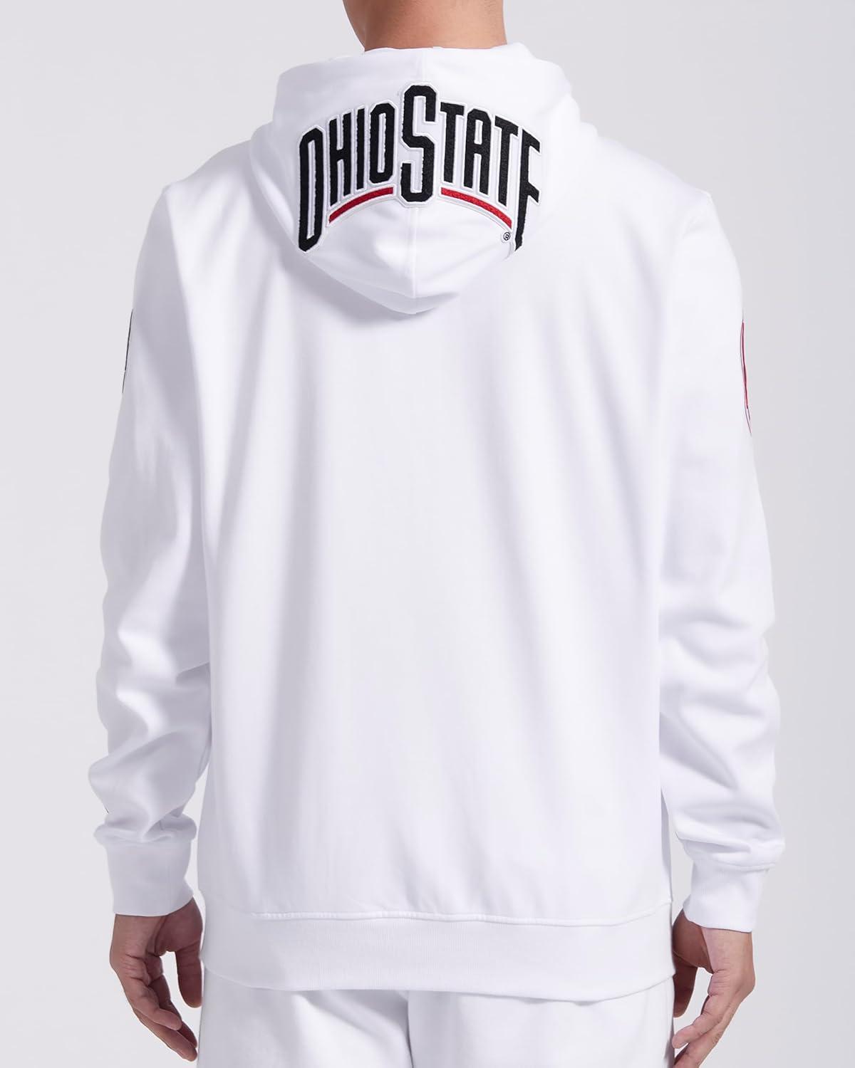 image:imagePro Standard Mens College Classic Chenille Full Zip HoodieWhite