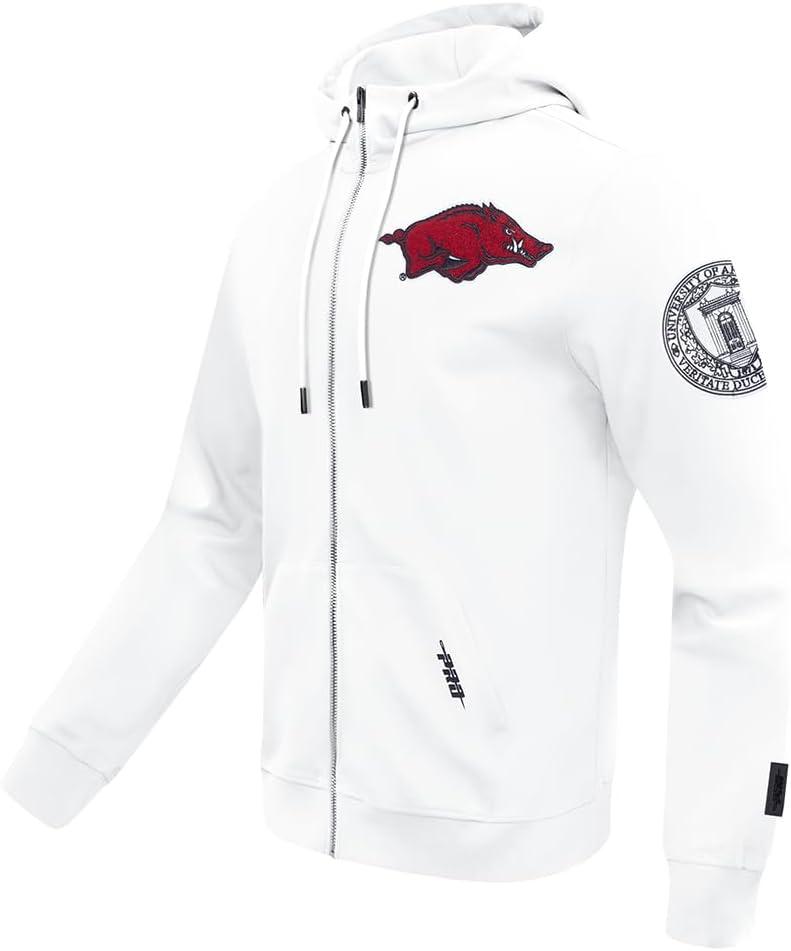 image:imagePro Standard Mens College Classic Chenille Full Zip HoodieWhite