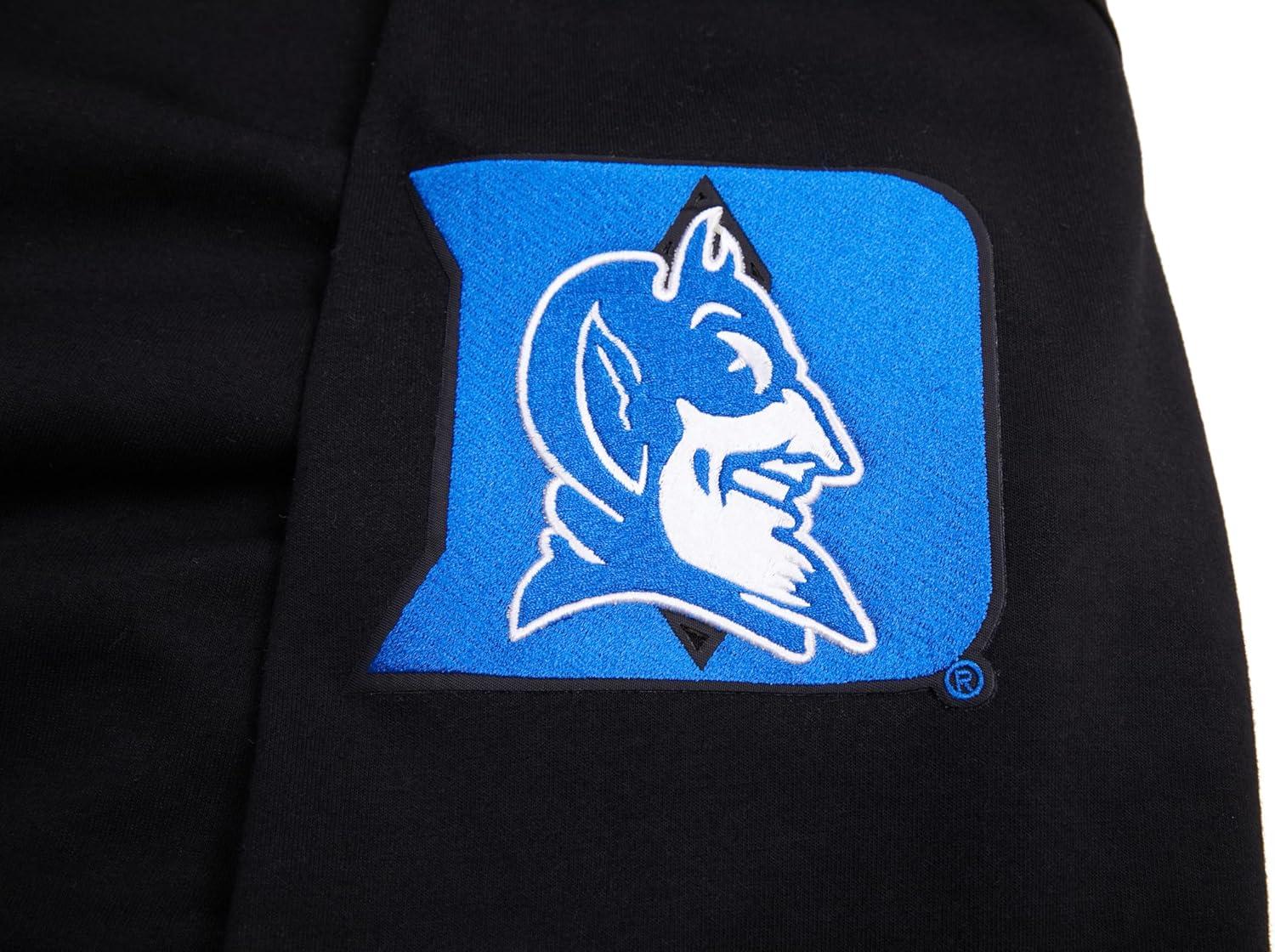 image:imagePro Standard Mens College Duke University Classic Chenille Pull Over Hoodie Black M