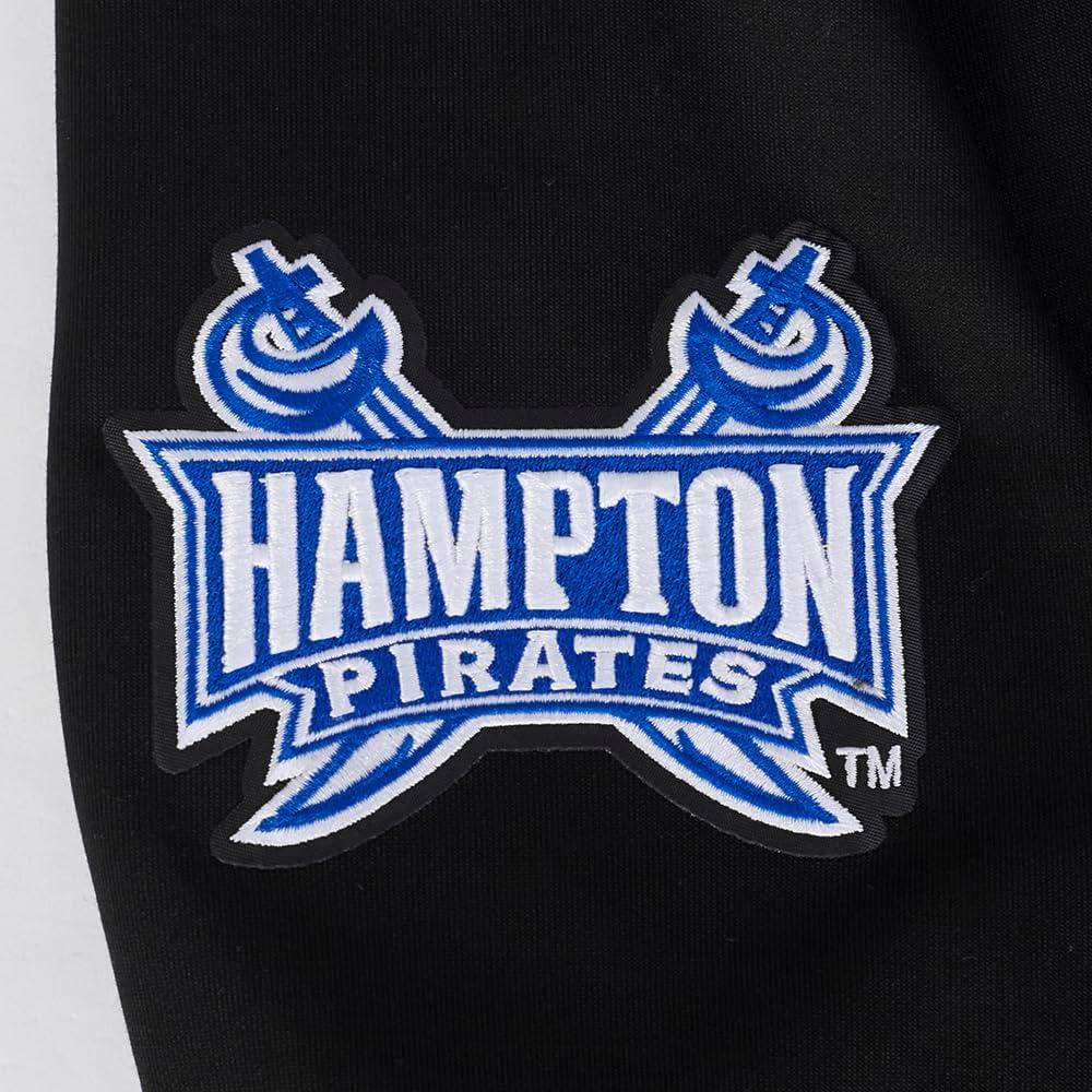 image:imagePro Standard Mens College Hampton University College Classic Chenille Pull Over Hoodie Black 2XL