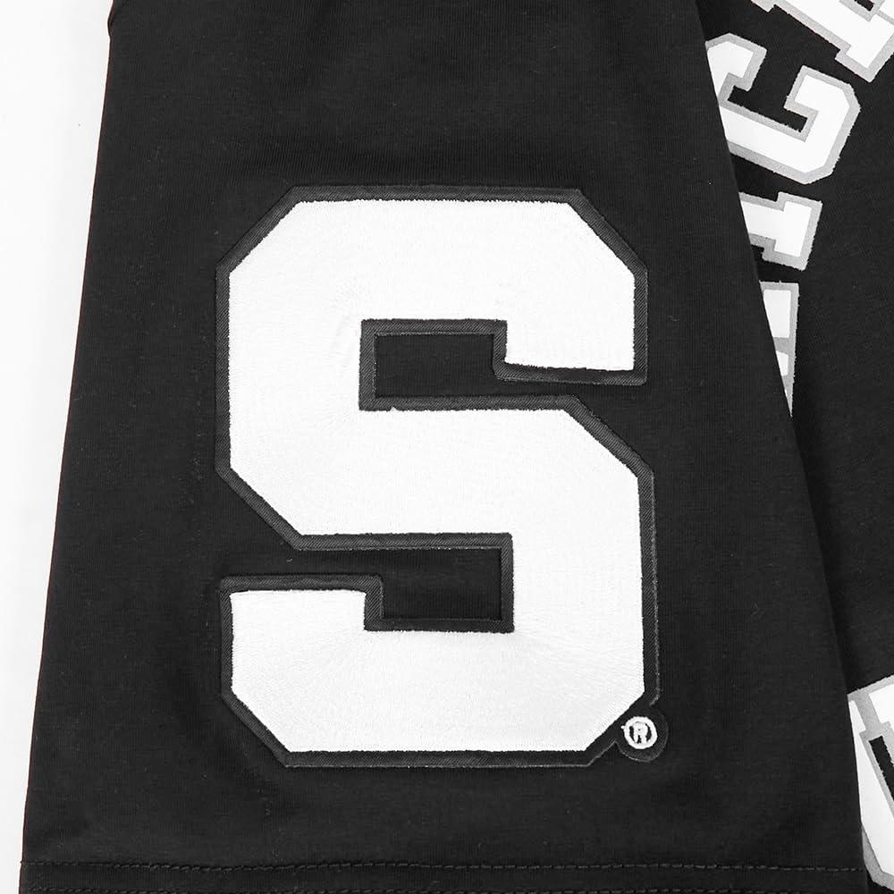 image:imagePro Standard Mens Michigan State University Classic Chenille Short Sleeve Tee Black M