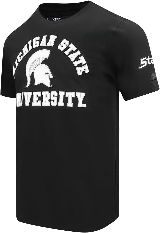 image:imagePro Standard Mens Michigan State University Classic Chenille Short Sleeve Tee Black M