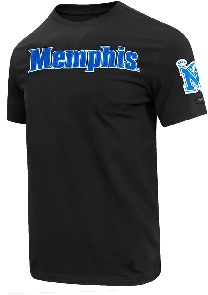 image:imagePro Standard Mens University of Memphis Classic Chenille Short Sleeve Tee Black 3XL