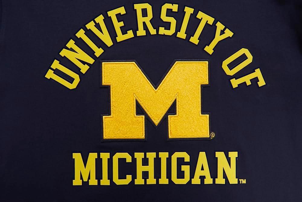 image:imagePro Standard Mens University of Michigan Classic Chenille Short Sleeve Tee Midnight Navy 3XL