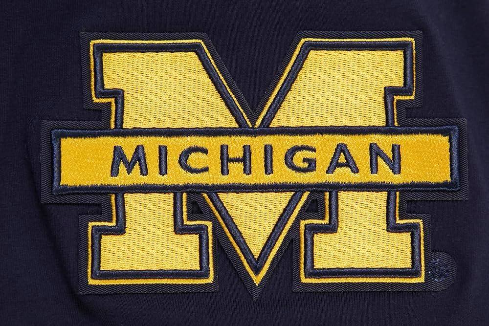 image:imagePro Standard Mens University of Michigan Classic Chenille Short Sleeve Tee Midnight Navy S