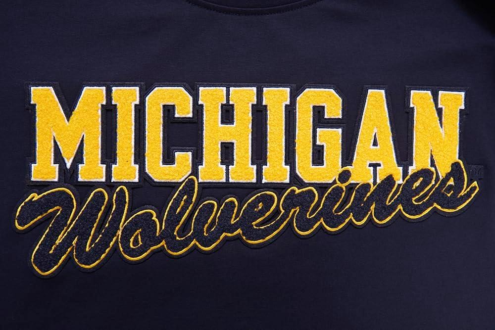 image:imagePro Standard Mens University of Michigan Classic Chenille Short Sleeve Tee Midnight Navy S