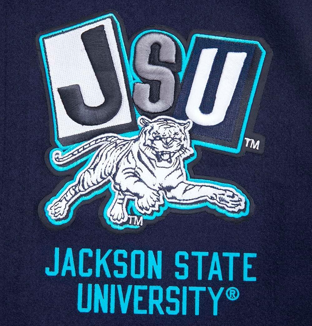 image:imagePro Standard NCAA mens Mens College Campus Ransom Wool Varsity JacketMidnight NavyWhite