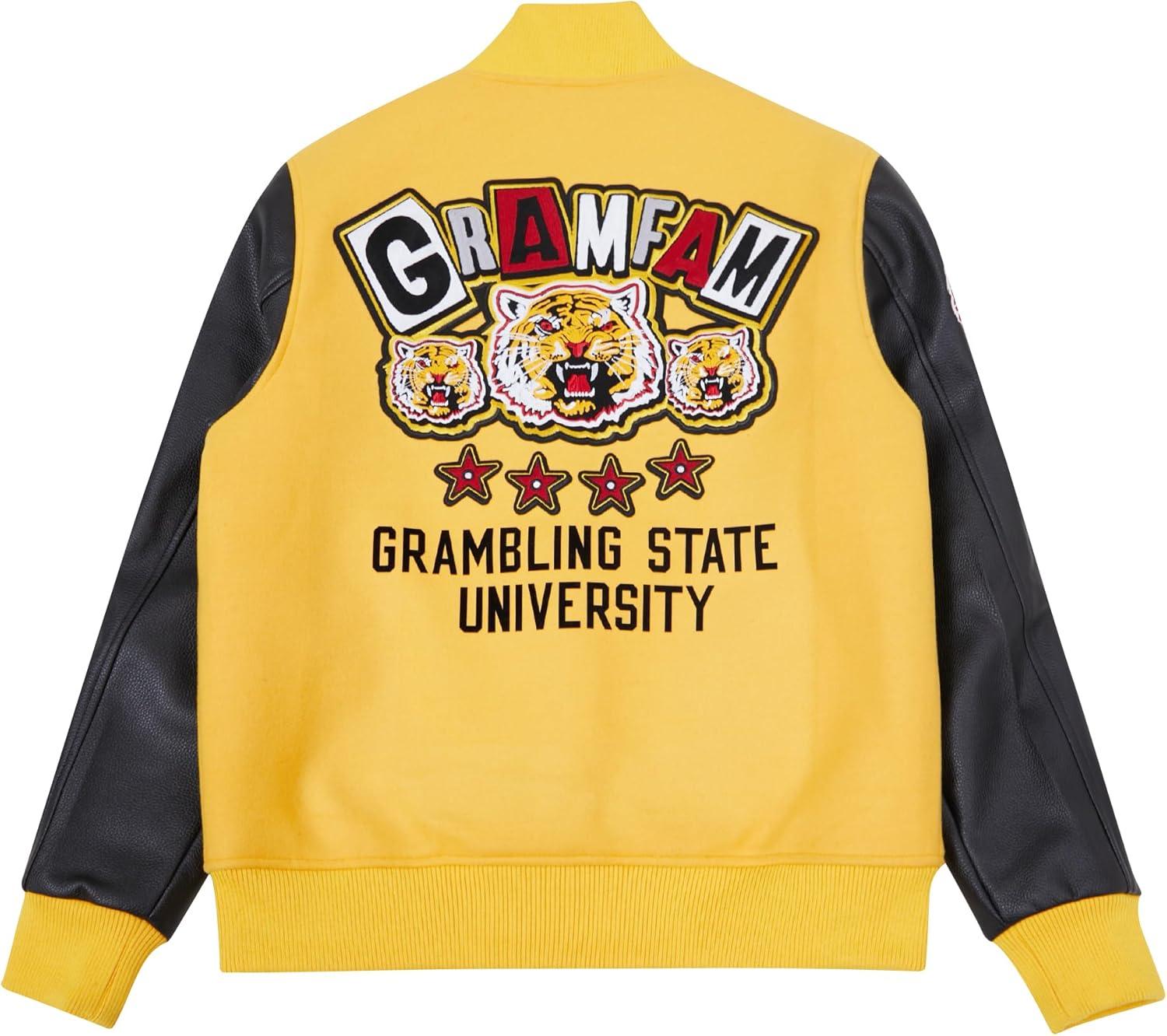 image:imagePro Standard NCAA mens Mens College Campus Ransom Wool Varsity JacketYellowBlack