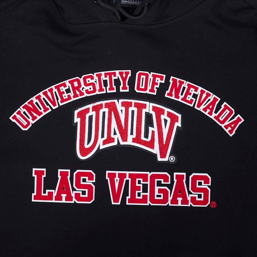 image:imagePro Standard NCAA mens Mens College Classic Chenille Brushed Back French Terry Pull Over HoodieBlackRedBlack