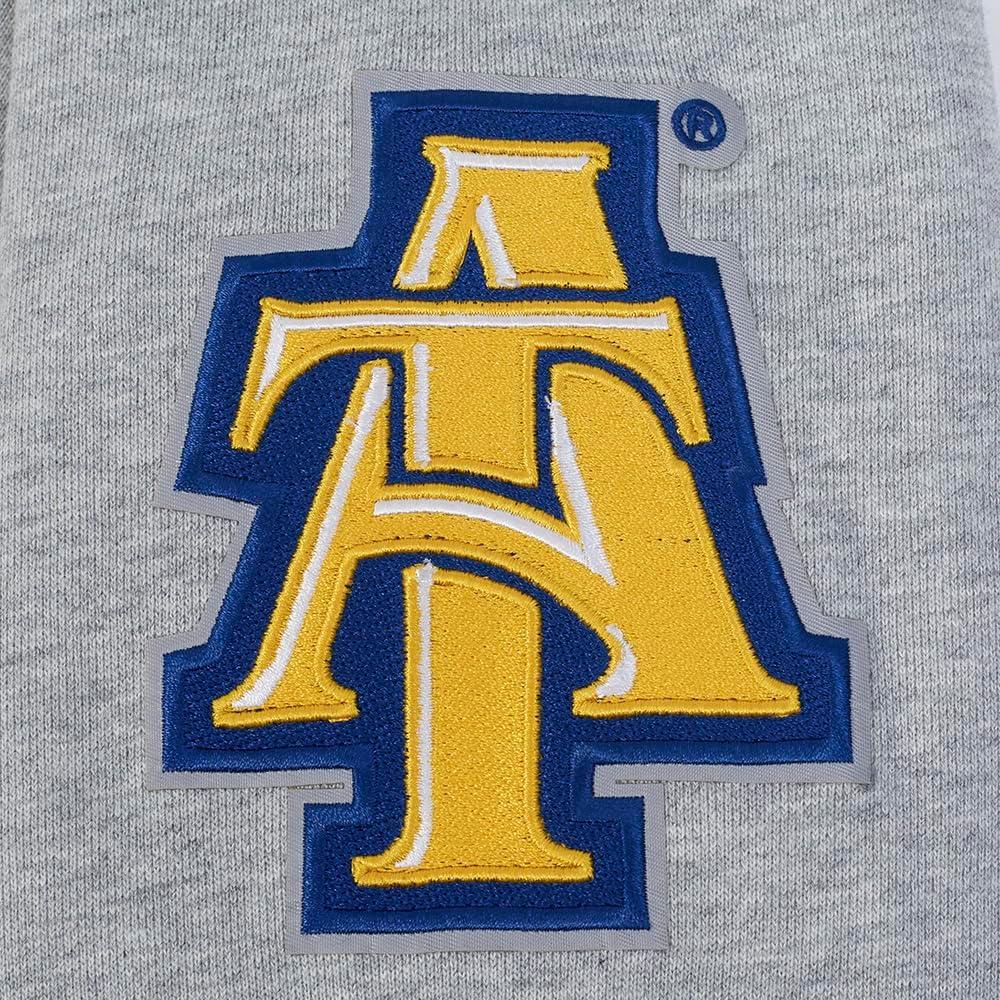 image:imagePro Standard NCAA mens Mens College Classic Chenille Brushed Back French Terry Pull Over HoodieHeather GreyDodger Blue
