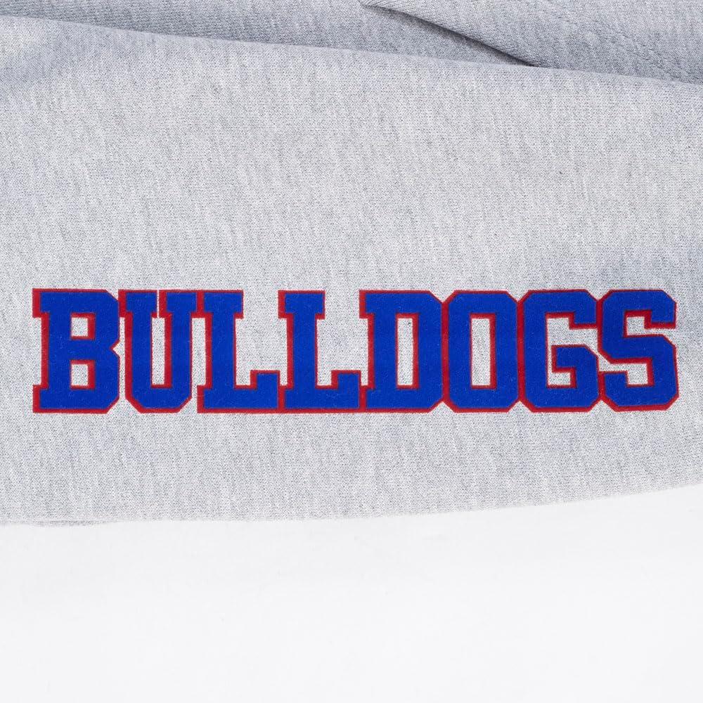 image:imagePro Standard NCAA mens Mens College Classic Chenille Brushed Back French Terry Pull Over HoodieHeather GreyDodger Blue