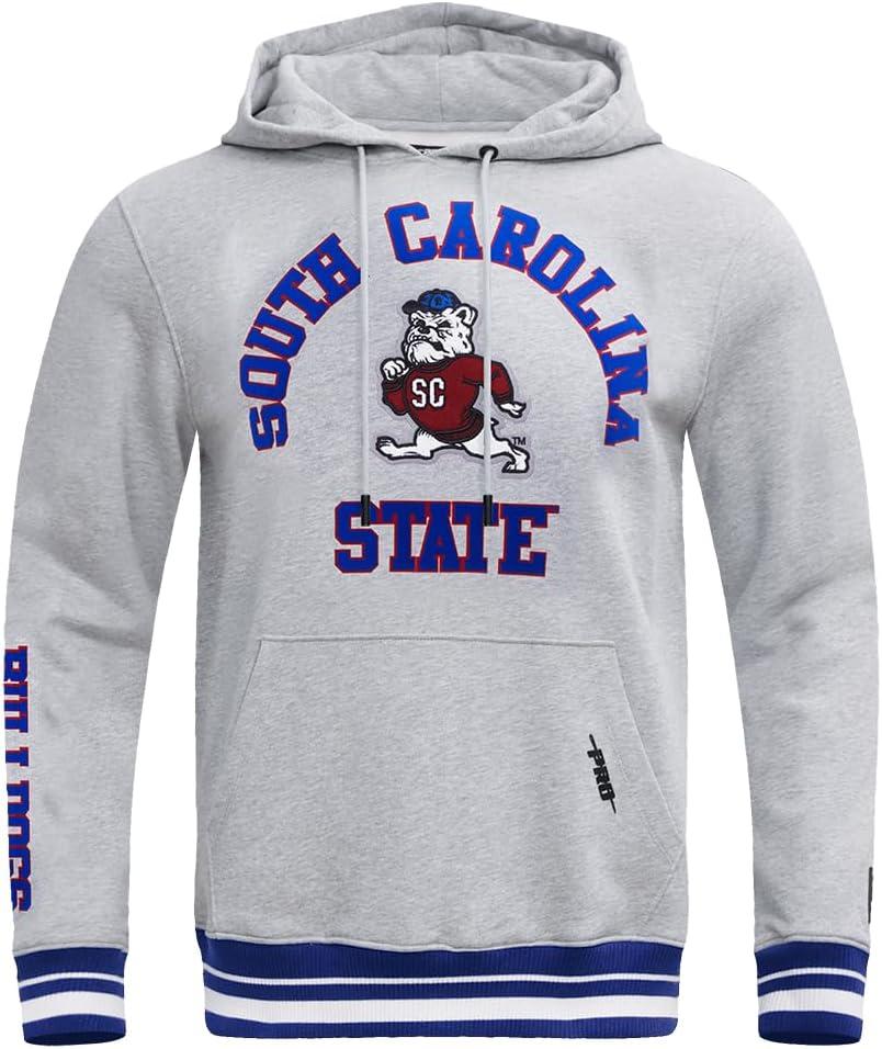 image:imagePro Standard NCAA mens Mens College Classic Chenille Brushed Back French Terry Pull Over HoodieHeather GreyDodger Blue