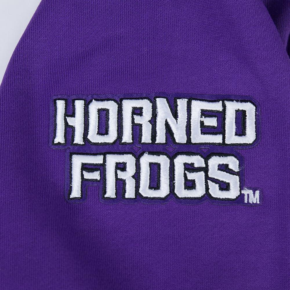 image:imagePro Standard NCAA mens Mens College Classic Chenille Brushed Back French Terry Pull Over HoodiePurple